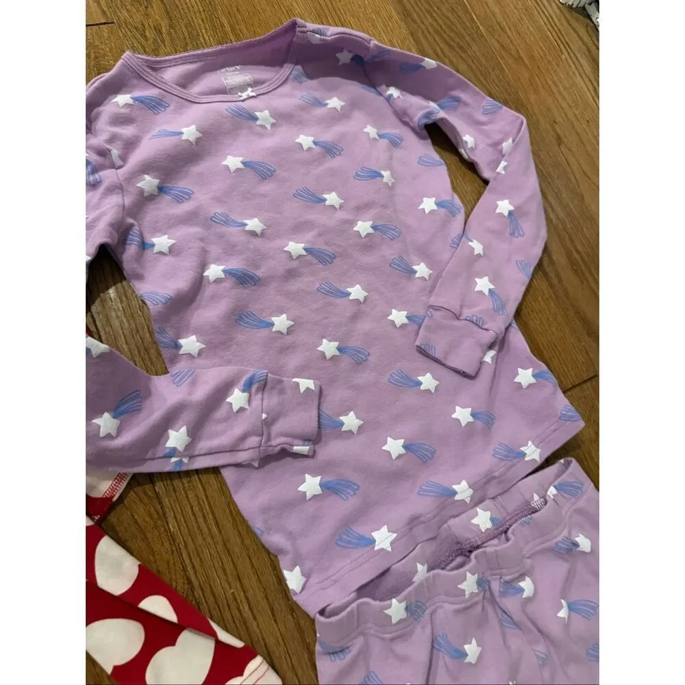 Girls size 10 long sleeve pajama set bundle Hanna Andersson and Carters
